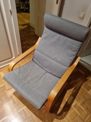 Hamaca Ikea Madera Funda Gris