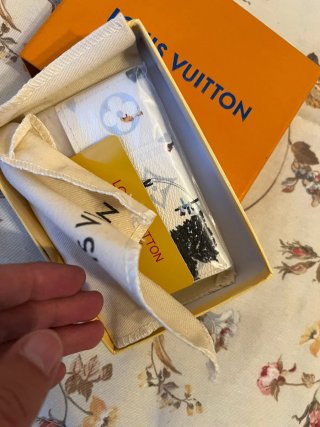 Portacartellini Louis Vuitton Bianco