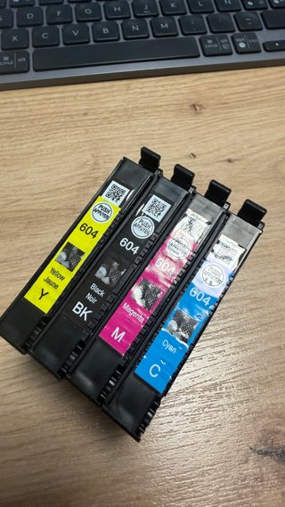 Juego Cartuchos Epson 604 (Negro, Cyan, Magenta, A
