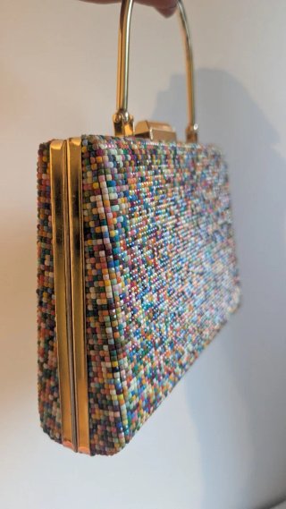 Bolso Clutch Multicolor con Cadena