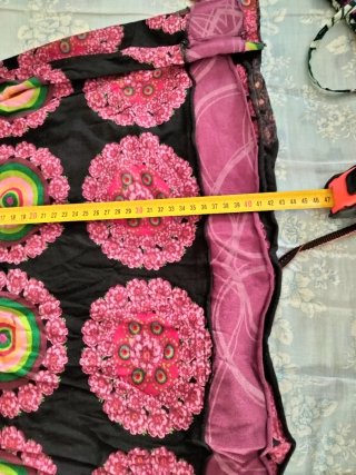 Falda Desigual Talla M Estampada