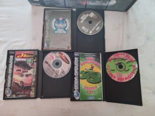 Lote Sega Saturn + 3 Juegos