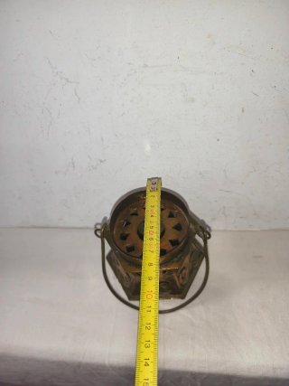 Portavelas quemador vintage bronce