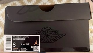 Jordan 1 Low Premium Originales Beige/Negro