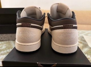 Jordan 1 Low Premium Originales Beige/Negro