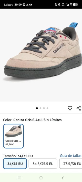 Reebok Talla 35 Nuevas unisex