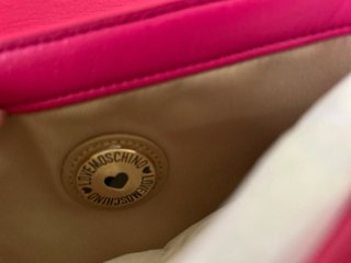 Bolso Love Moschino Fucsia Dorado