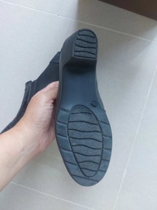 Zapatos de piel ergonómicos negros confort