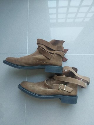Botines marrones de ante/ serraje
