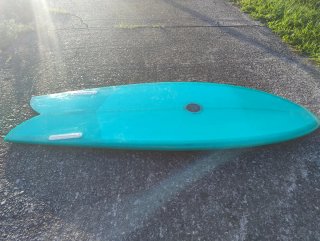 Tabla de surf twin fin 5'2".
