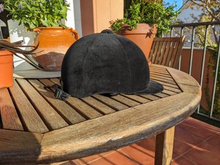 Casco Equitación Fouganza C300 Negro Talla 56