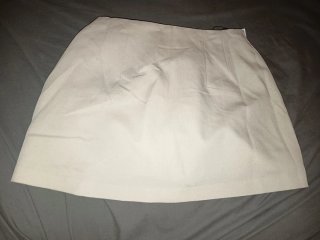 Falda pantalón Stradivarius beige