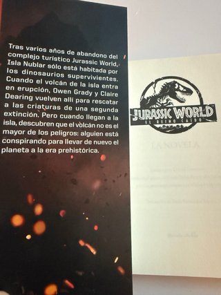 Libro Jurassic World, el reino caído la novela