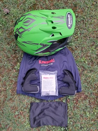 Casco Enduro Kawasaki K-MX Verde talla L