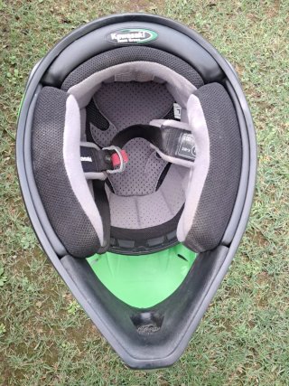 Casco Enduro Kawasaki K-MX Verde talla L