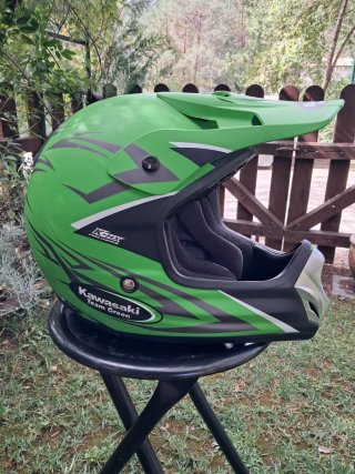 Casco Enduro Kawasaki K-MX Verde talla L