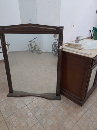 Mueble de baño madera completo