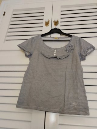 Camiseta Cortefiel Rayas Talla S