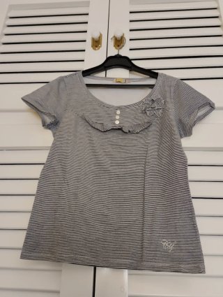 Camiseta Cortefiel Rayas Talla S