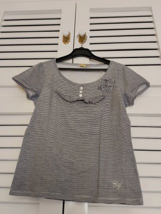 Camiseta Cortefiel Rayas Talla S