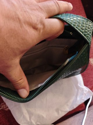 Bolso de hombro verde YSL