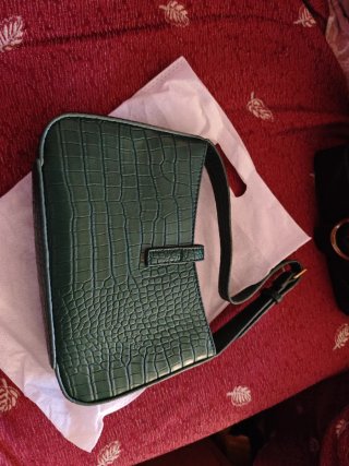 Bolso de hombro verde YSL