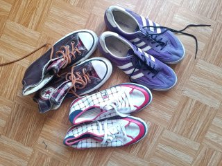 Lote Zapatos mujer Adidas, Converse, Fila