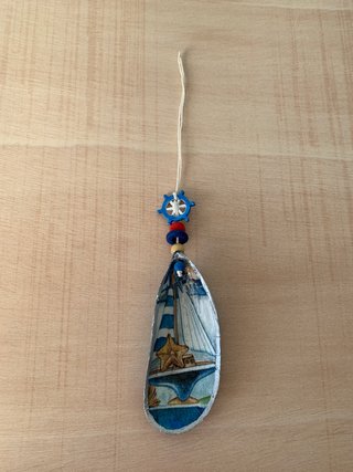 5 Conchas de Mexilhão Decoradas Estilo Marino
