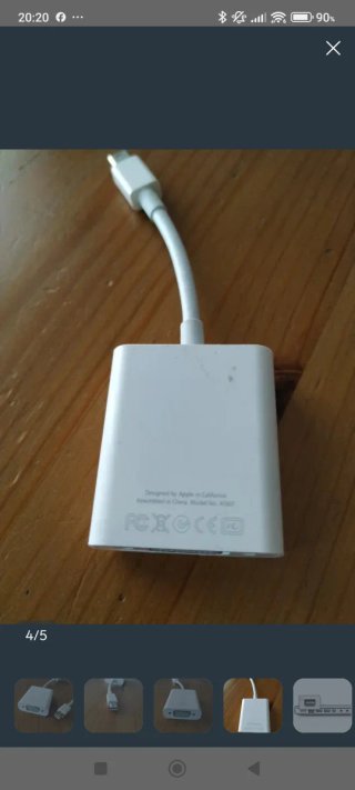 Adaptador Apple Mini DisplayPort a VGA Blanco