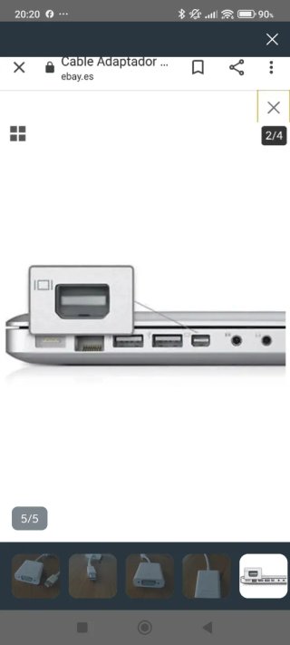 Adaptador Apple Mini DisplayPort a VGA Blanco