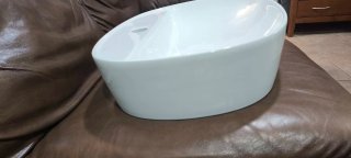 Lavabo de porcelana blanco