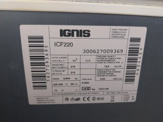 Arcón Congelador Ignis