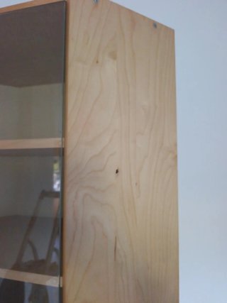 Mueble Rinconera Madera y Cristal