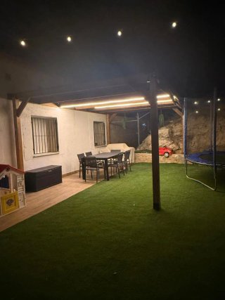 Pérgola de madera a medida. Largo 6 m x 5 m . 2.70
