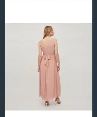 Vestido largo VILA rosa