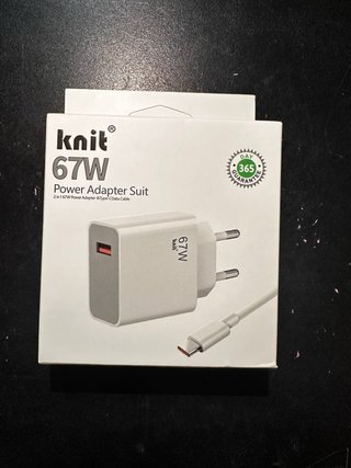 Knit 67W Cargador y Cable Tipo C