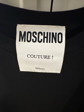 Camiseta Moschino Couture Milano Negra
