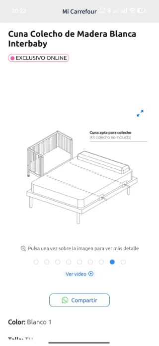 Cuna colecho convertible en escritorio