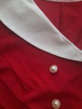 Vestido Rojo Estilo Años 50
