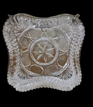monumentale posacenere da salotto cristallo bronzo