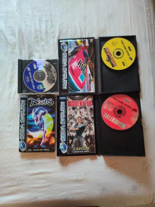Lote 3 Juegos Sega Saturn: Nights, Daytona, Reside