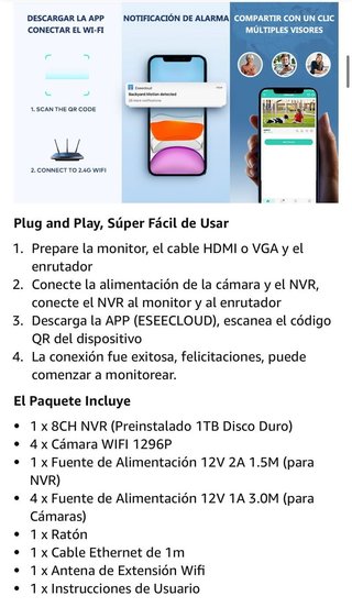 Kit Videovigilancia Seguridad - Nuevo a estrenar