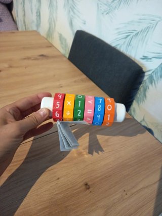 Juguete educativo de madera con números