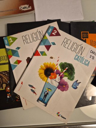 Libros de texto para 1º y 2º  ESO. Varias materias