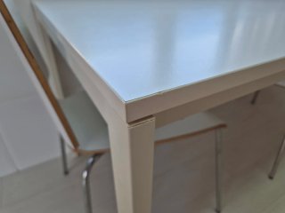 Conjunto Mesa cocina 125x75 + 2 Sillas Ikea blanco