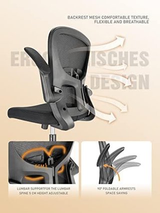 Silla de Oficina de Malla reposabrazos · NUEVA