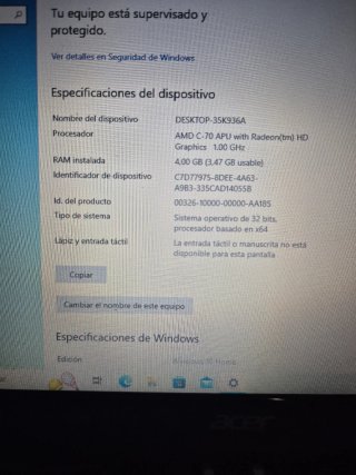 Portátil Acer Aspire V5 Negro