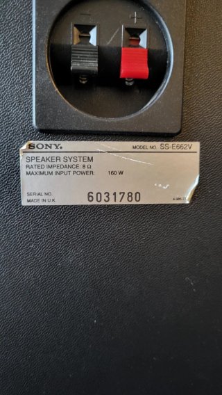 Altavoces Sony SS-E662V