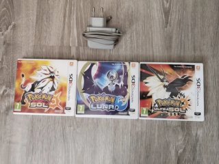 Nintendo 3DS XL Azul + 3 Juegos Pokémon
