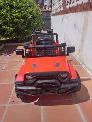 Coche eléctrico infantil Jeep rojo
